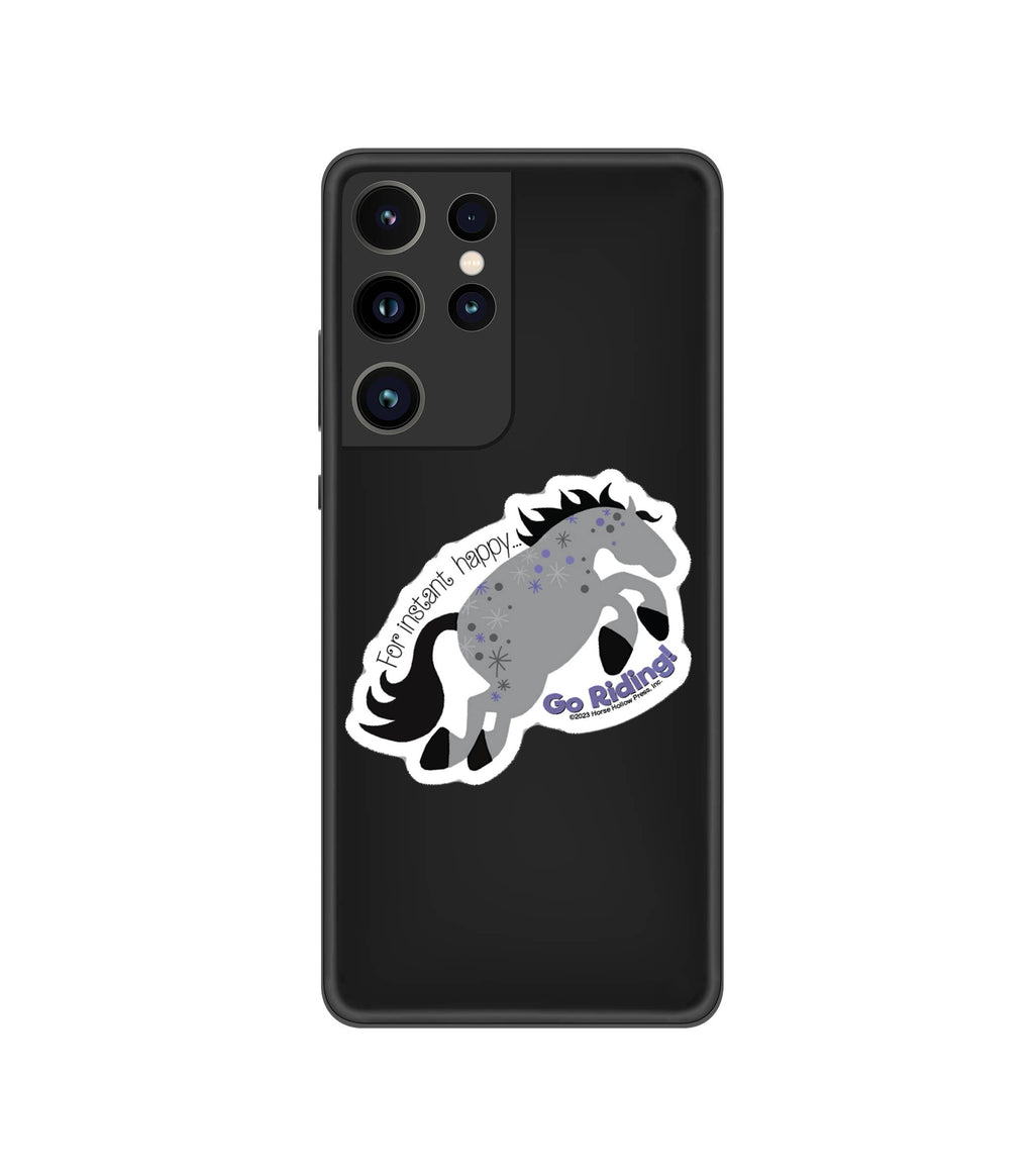 Horse Sticker Waterproof 3" "Instant Happy"