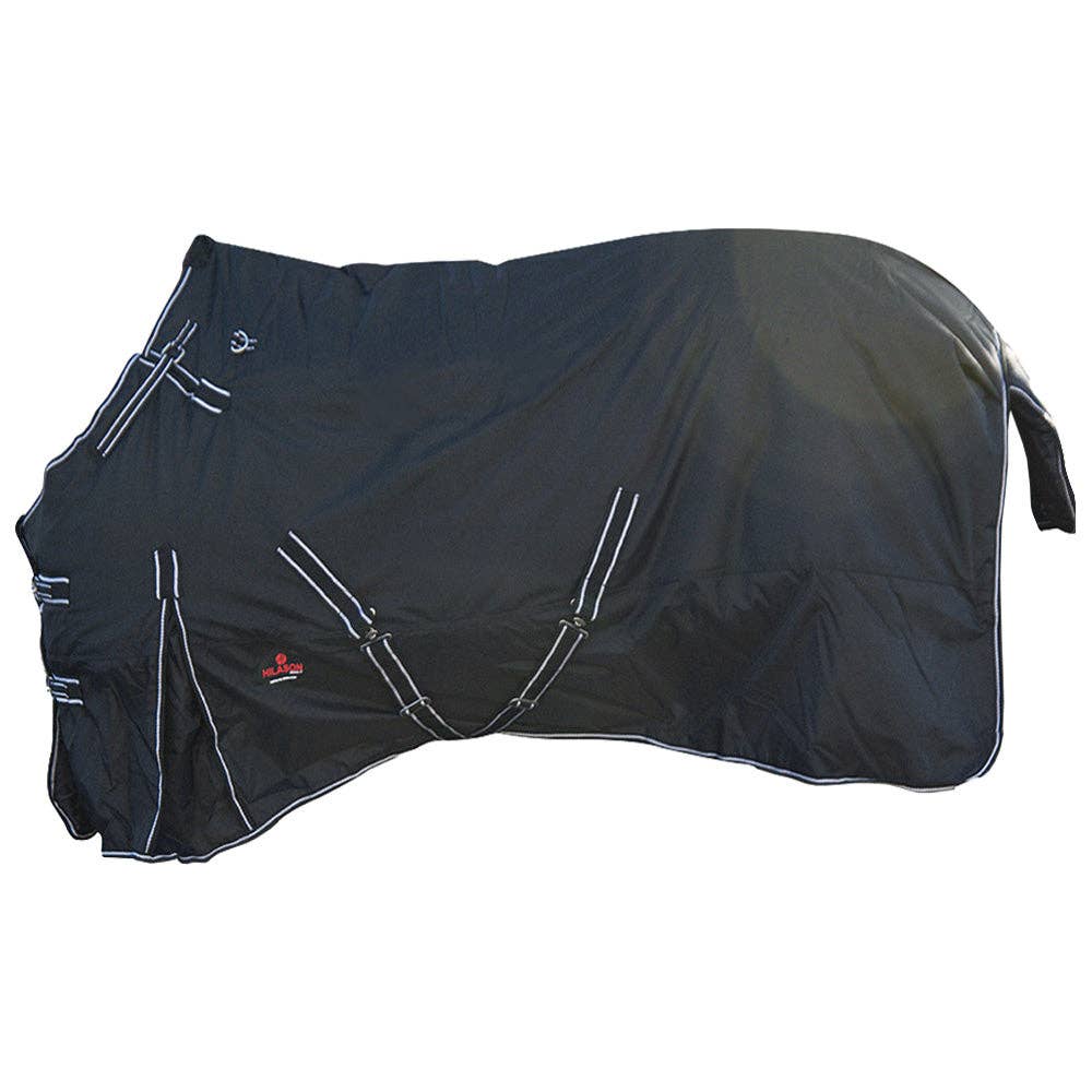 HILASON 600D Waterproof Turnout Miniature Horse Winter Blanket Black| Yearling Blankets | Donkeys for Pony