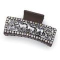 Western Filigree Turquoise Hair Claw Clip