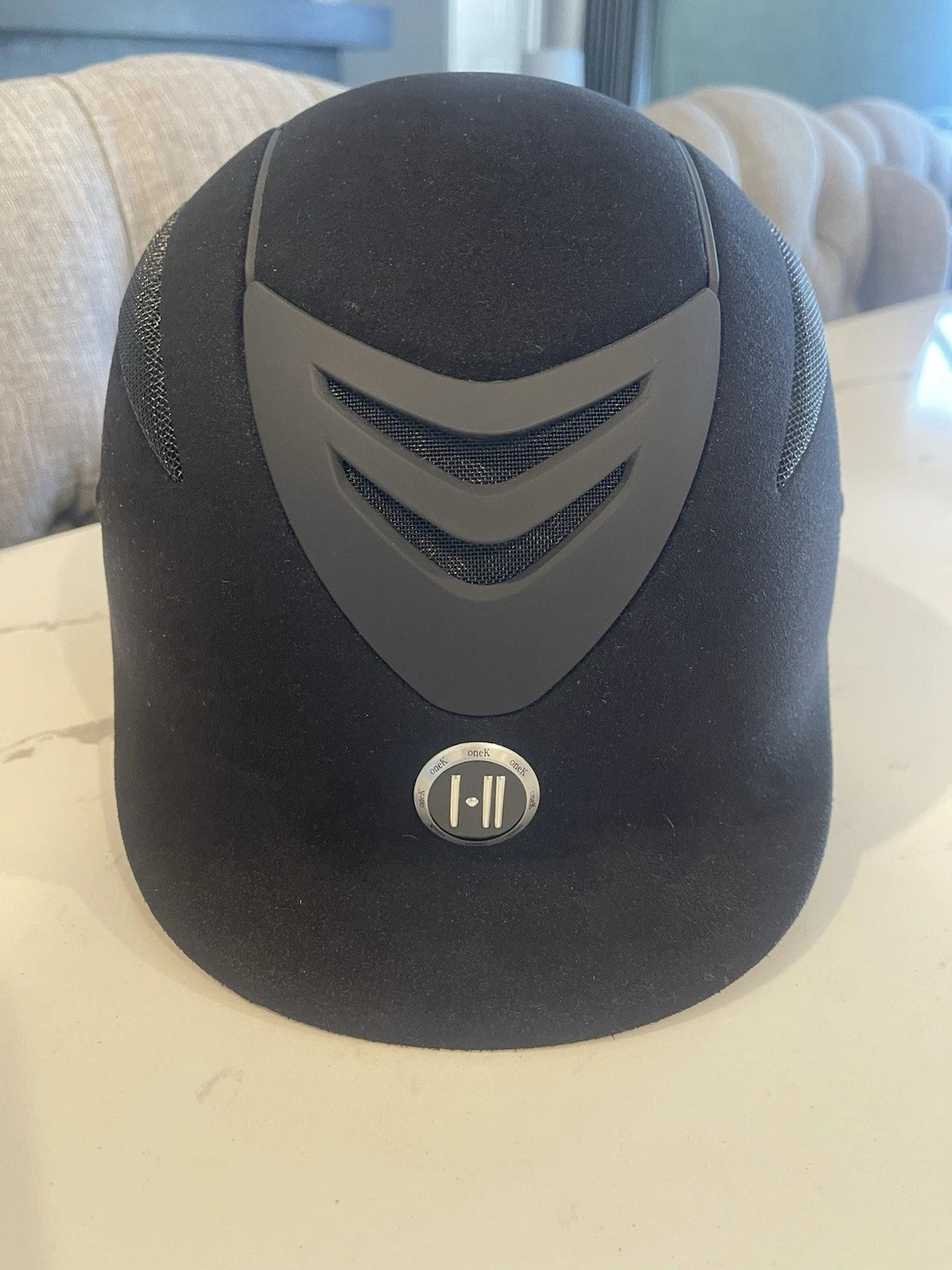 One K Defender Suede Riding Helmet