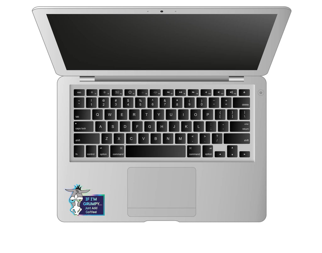 Holographic Sticker Sheet "Coffee" 4 peel-off stickers