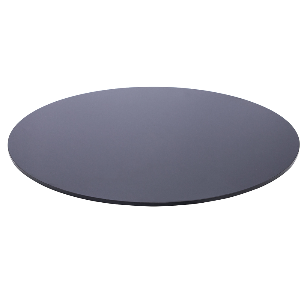 Black Wood Round Clothing Rack Topper