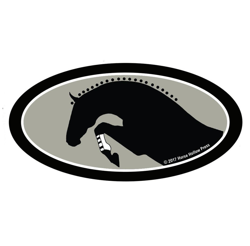 Horse Laptop, Cell Phone & Helmet Sticker "Grand Prix Jump"