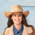 Southwest Band Straw Cowgirl Hat