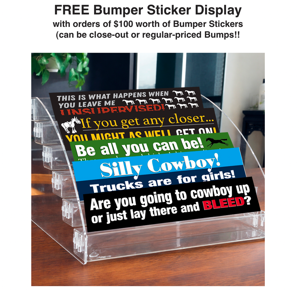Horse Bumper Sticker "Any Closer...Get On!"