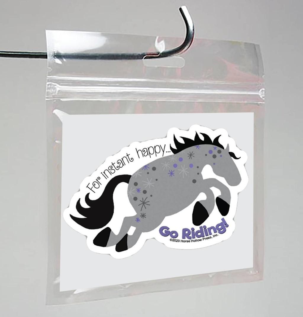 Horse Sticker Waterproof 3" "Instant Happy"
