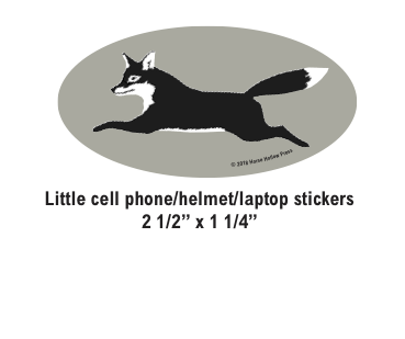 Horse Laptop, Cell Phone & Helmet Sticker "Running Fox"