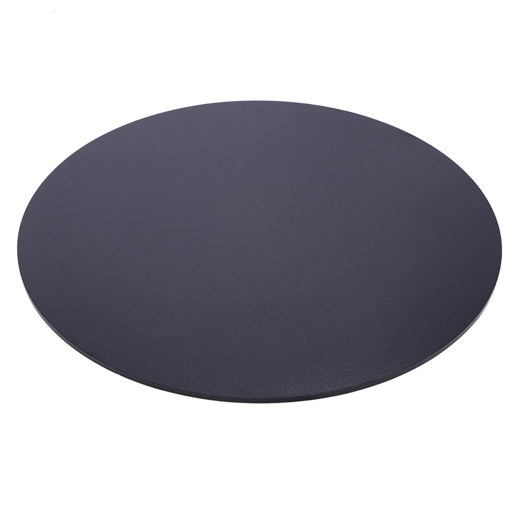 Black Wood Round Clothing Rack Topper