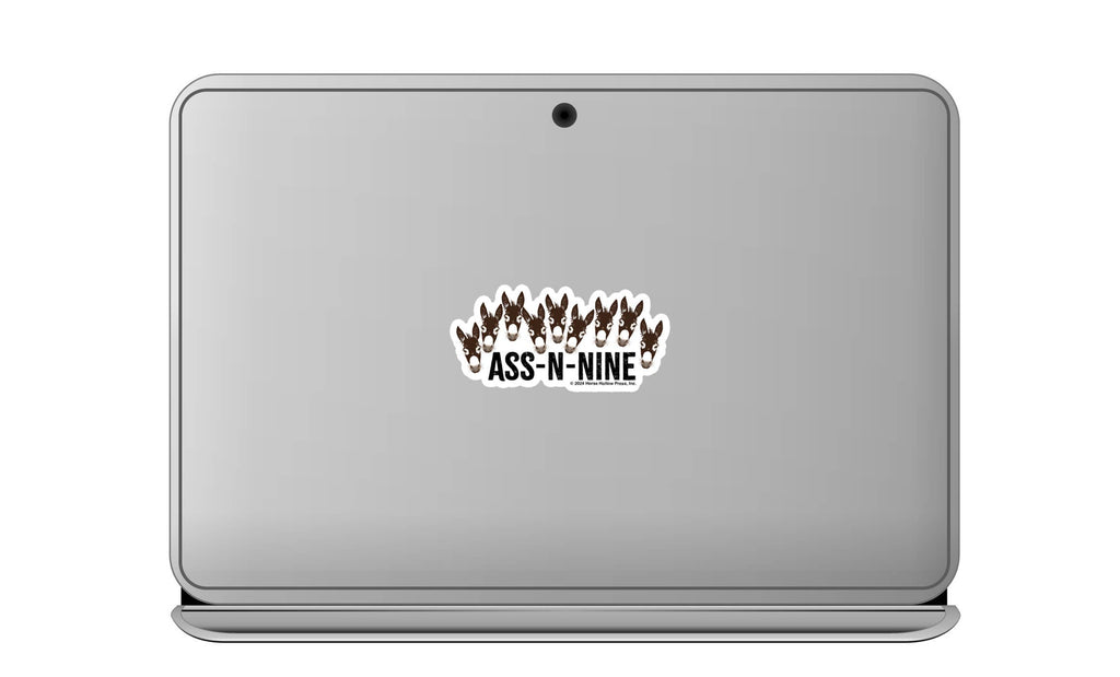 Donkey Sticker Waterproof 3" "Ass-N-Nine"