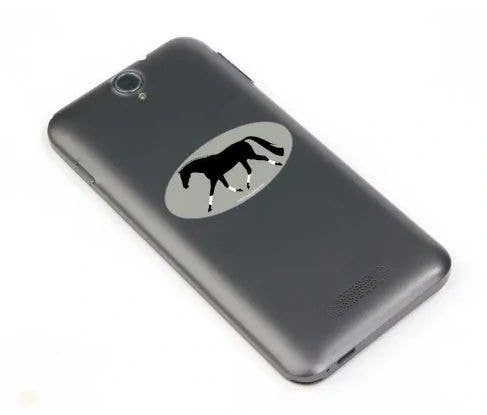 Horse OTTB Laptop, Cell Phone & Helmet Sticker "OTTB"