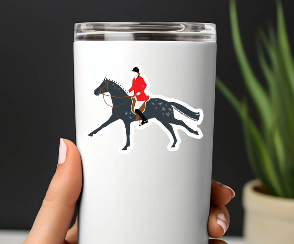 Horse Sticker Waterproof 3" "Fox Hunter"