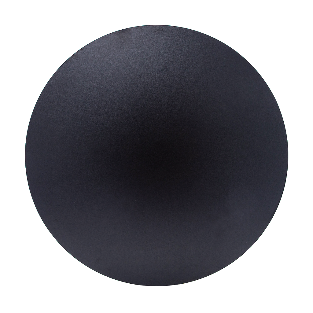 Black Wood Round Clothing Rack Topper