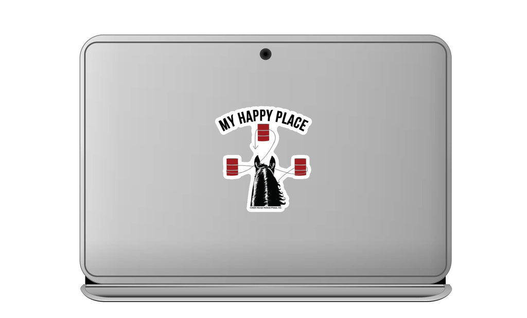 Horse Sticker Waterproof 3" "Barrel Race"