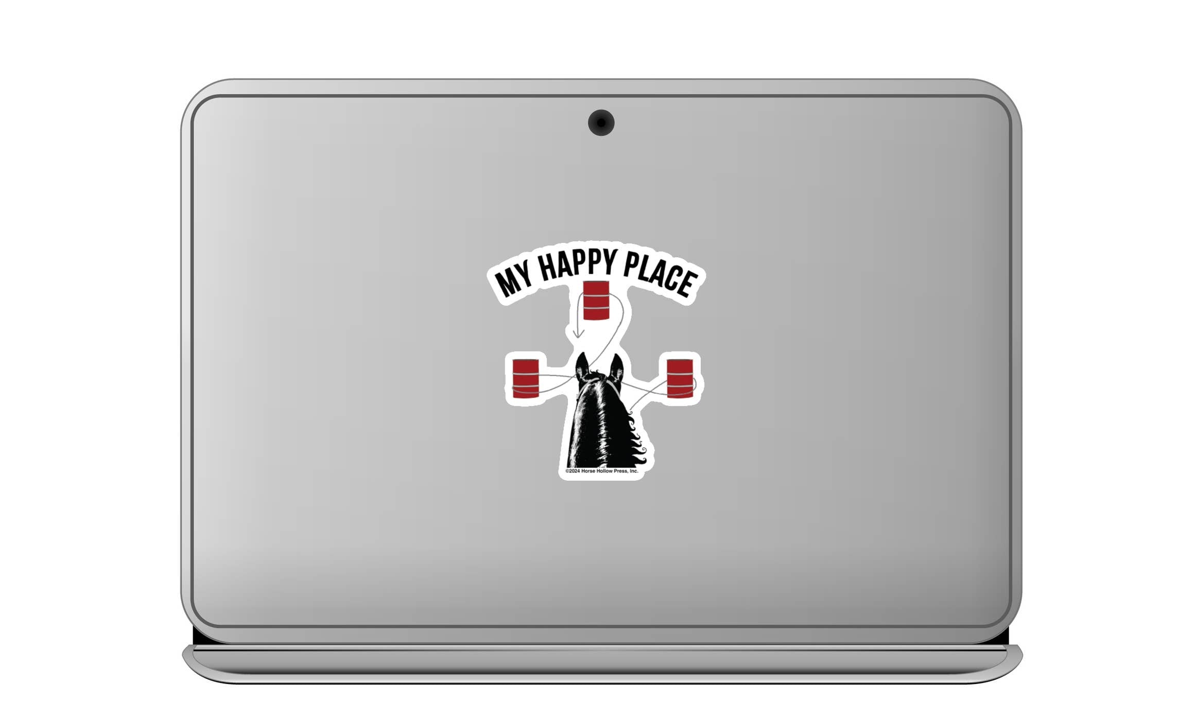Horse Sticker Waterproof 3" "Barrel Race"