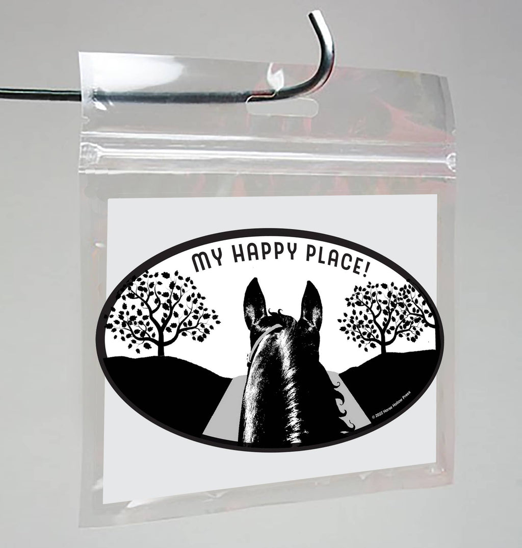 Horse Sticker Waterproof 3" "My Happy Place"