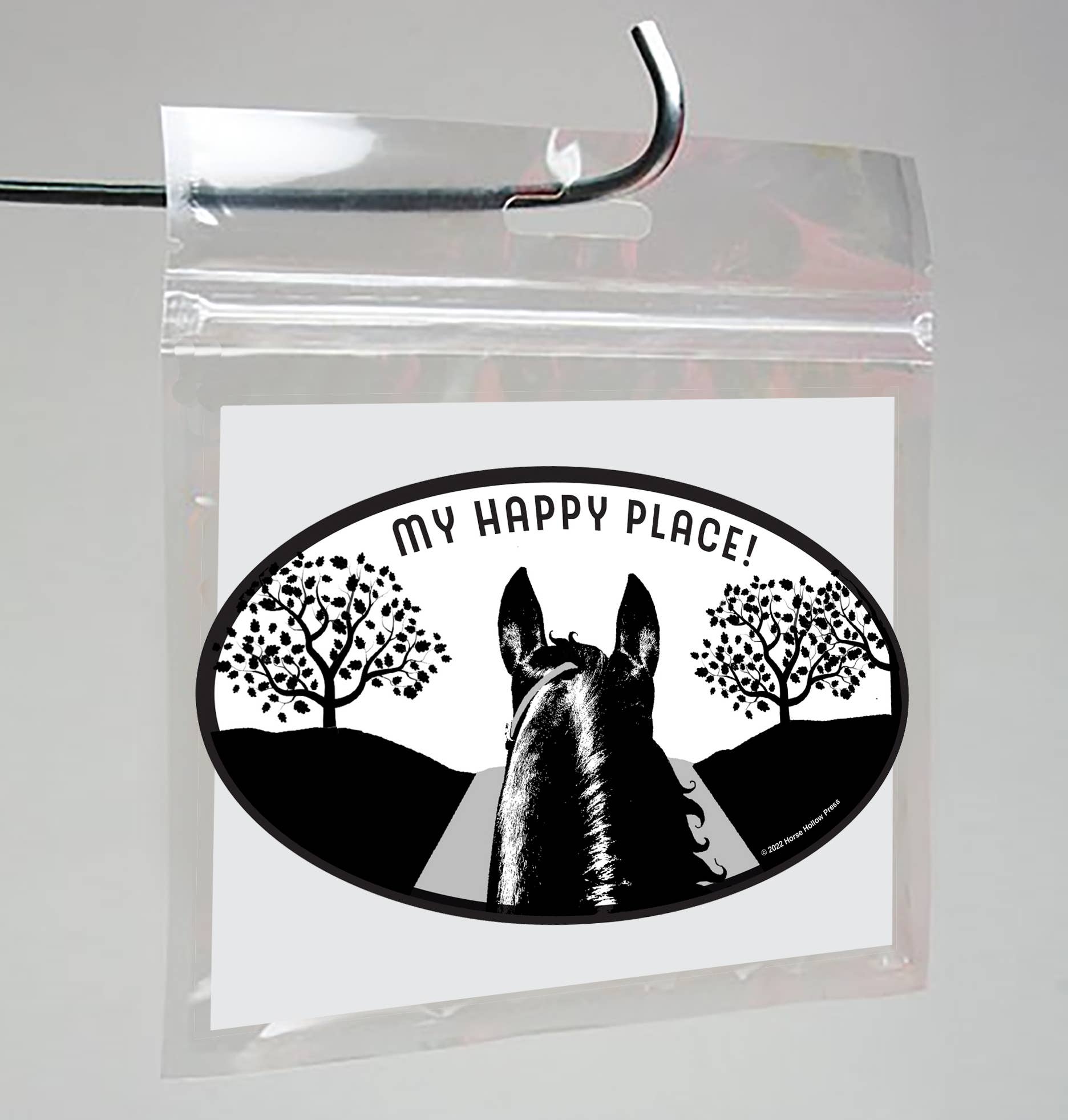 Horse Sticker Waterproof 3" "My Happy Place"