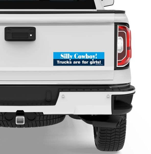 Horse Bumper Sticker "Silly Cowboy!"