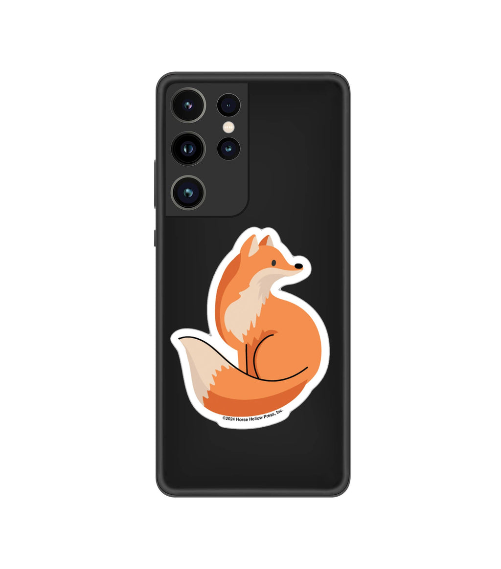 Fox Sticker Waterproof 3" "Fox Black Line"