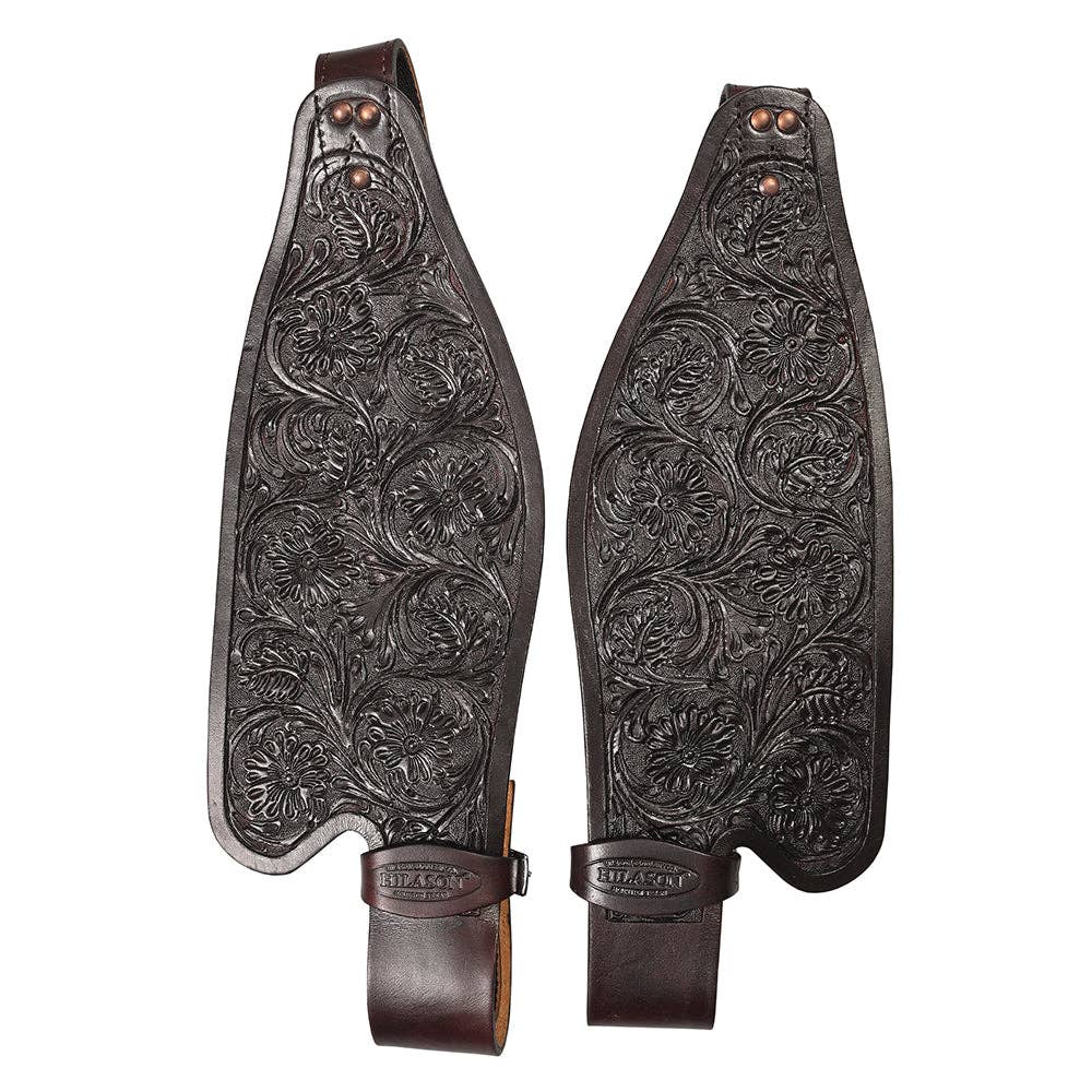 Hilason Leather Saddle Replacement Fender Pair With Hobble Strap Adult