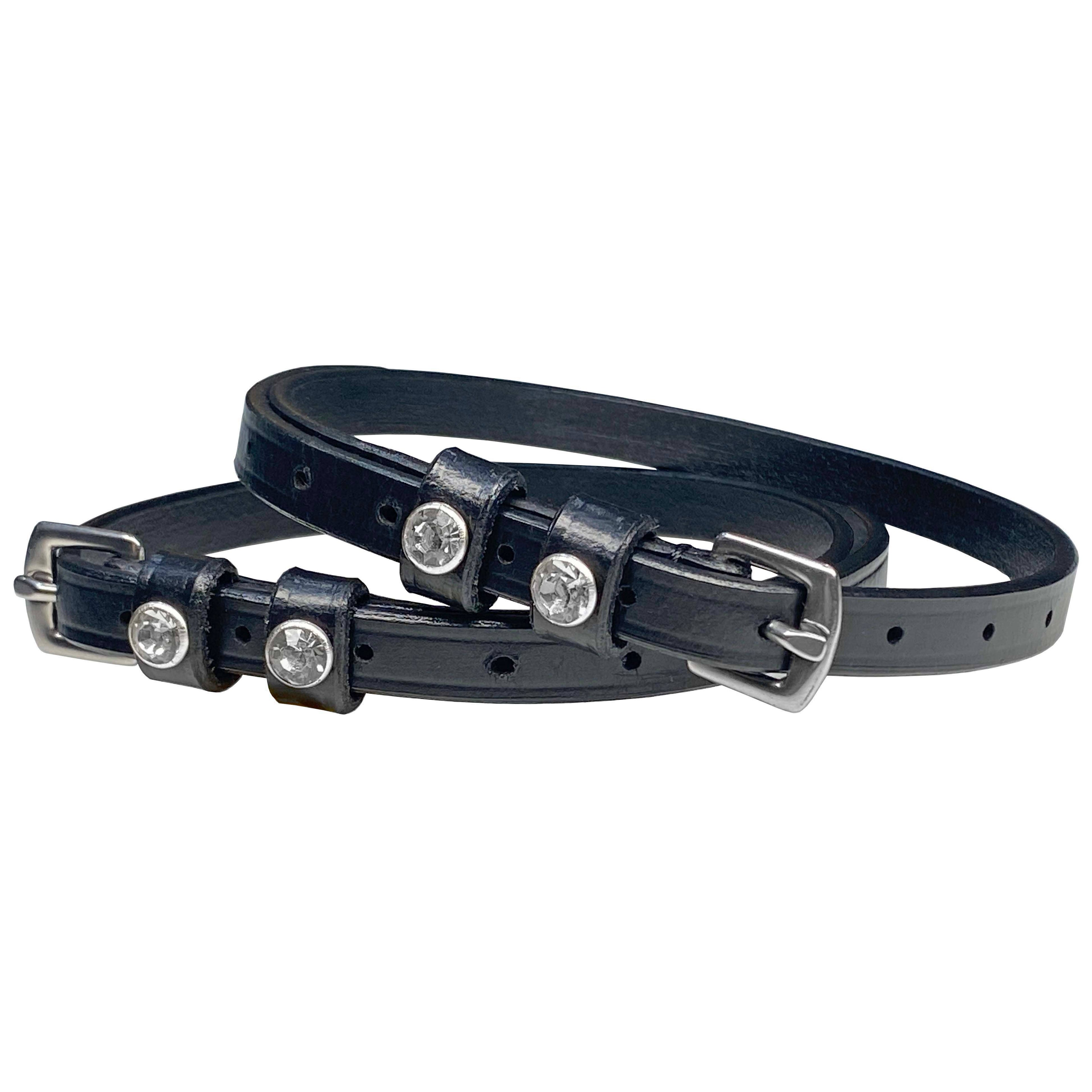 16" Brooklyn Spur Straps, Clear Crystal Bling (Women's)