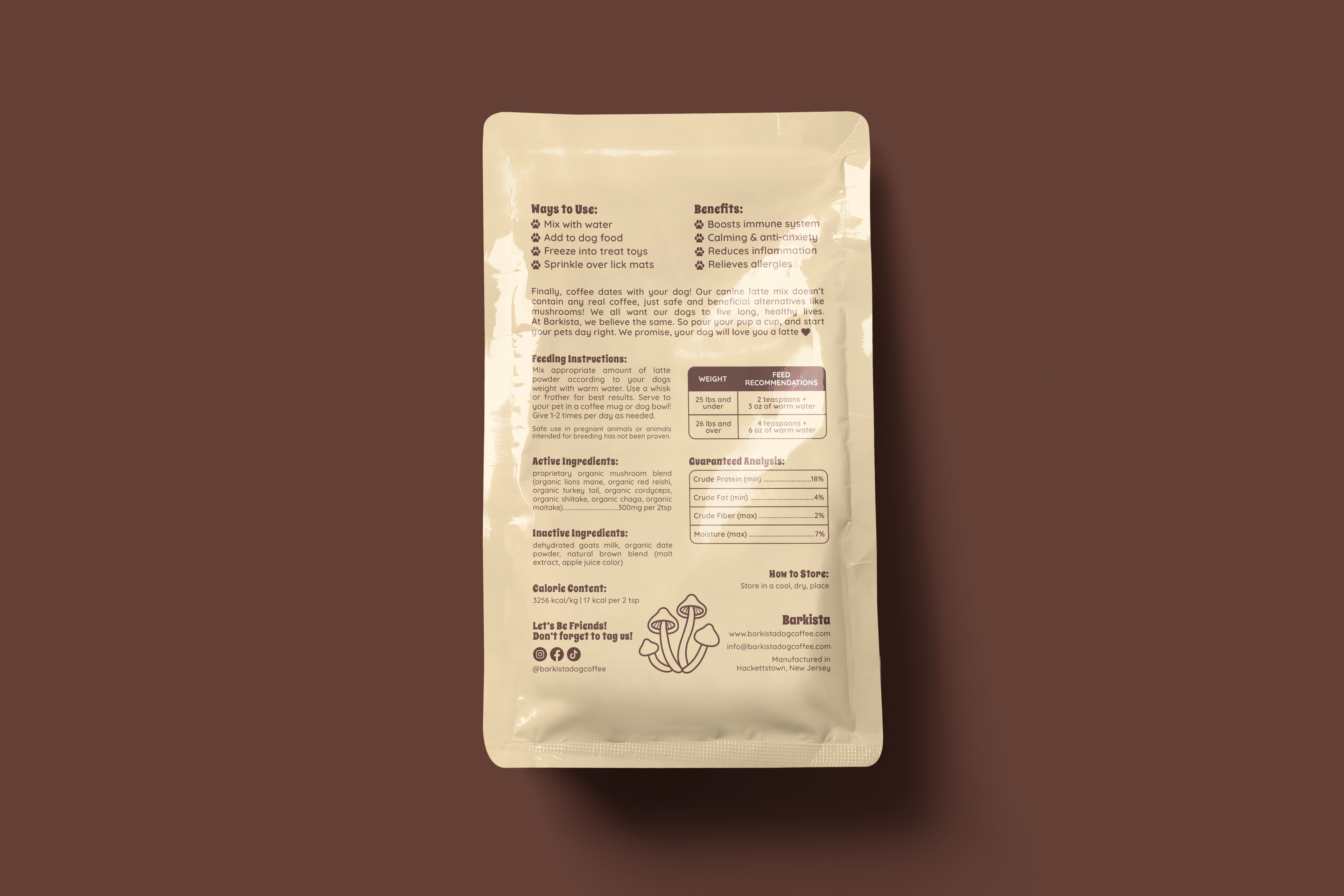 Caramel Latte Instant Dog Coffee