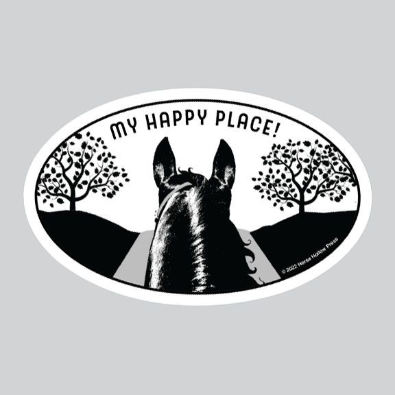 Horse Sticker Waterproof 3" "My Happy Place"