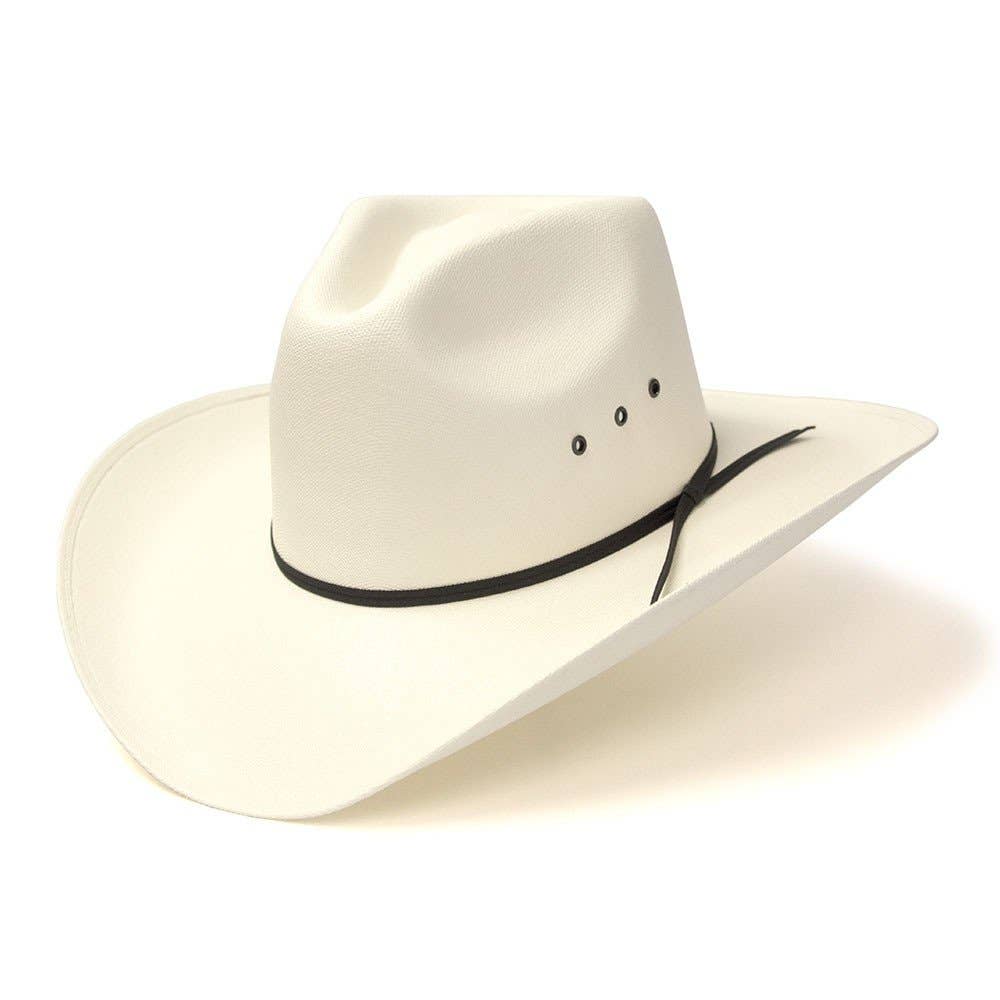 Natural Straw Western Pinch Front Hat