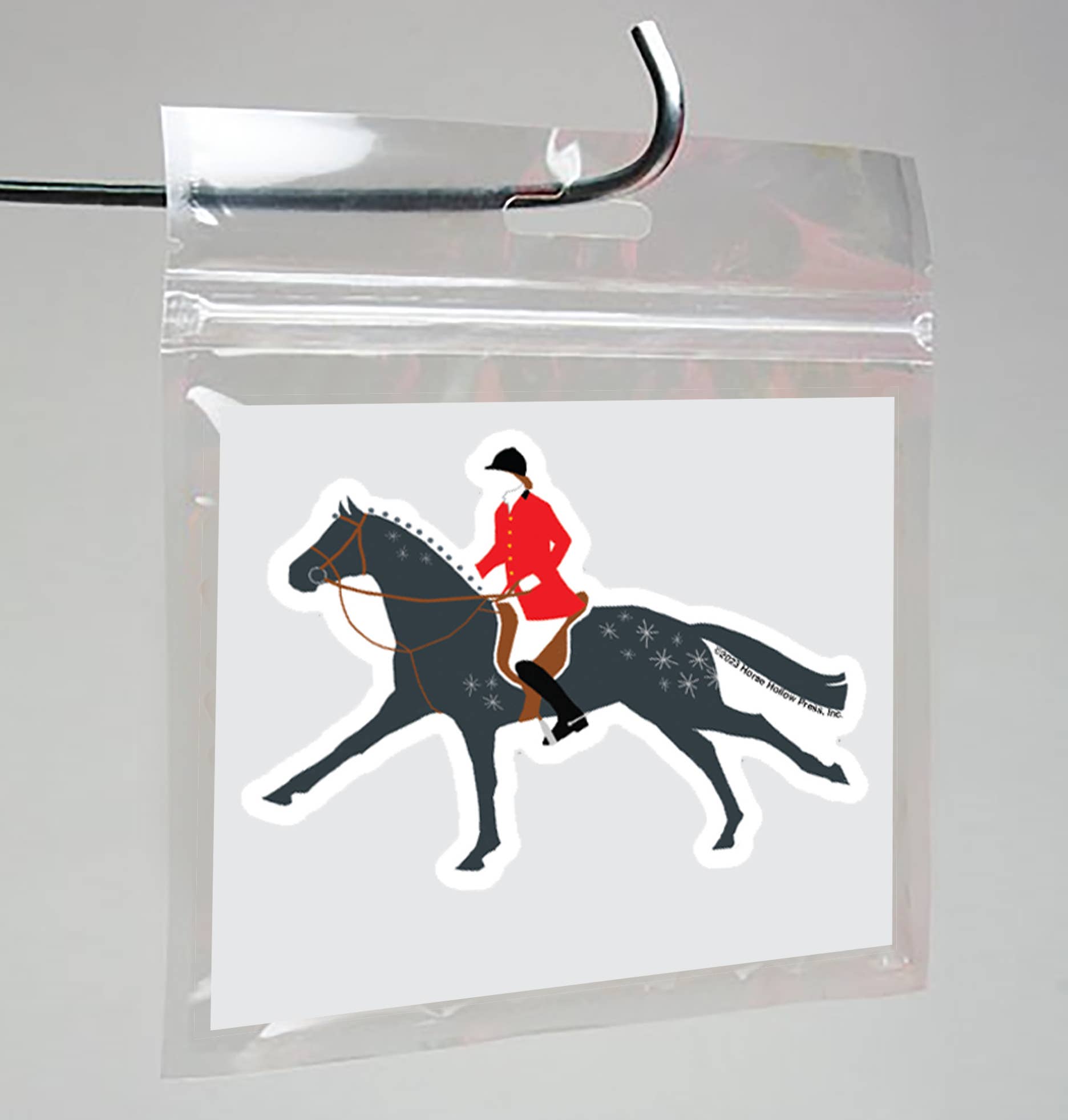 Horse Sticker Waterproof 3" "Fox Hunter"