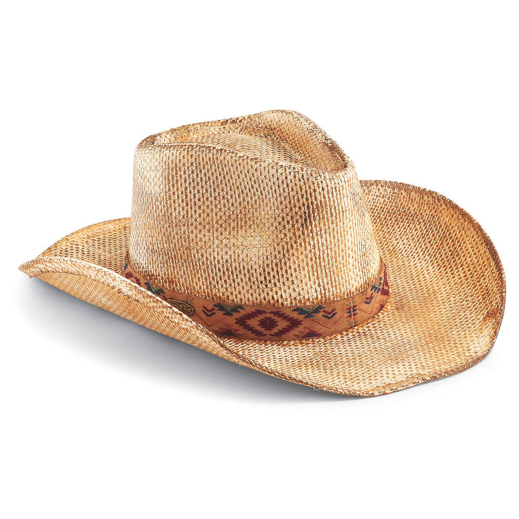 Southwest Band Straw Cowgirl Hat
