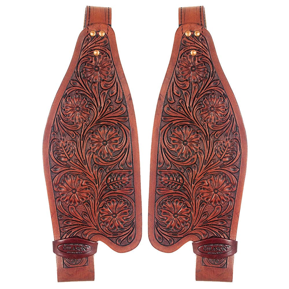 Hilason Leather Saddle Replacement Fender Pair With Hobble Strap Adult