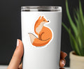 Fox Sticker Waterproof 3" "Fox Black Line"