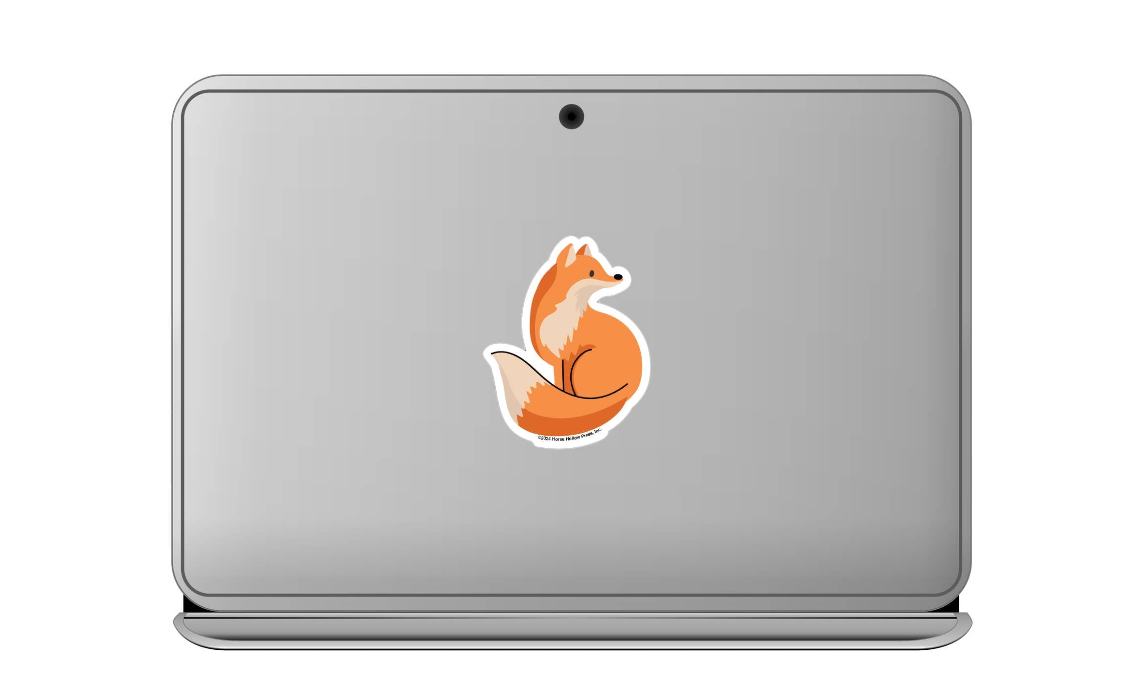 Fox Sticker Waterproof 3" "Fox Black Line"