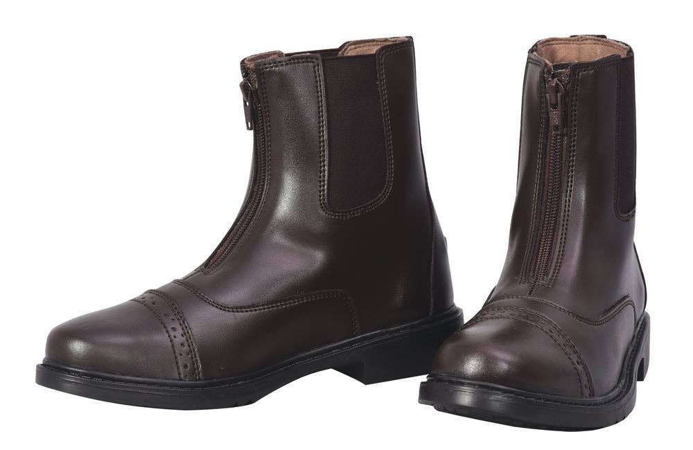 TuffRider Starter Front Zip Paddock Boots (3042W-MOC) (Women's)