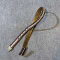 Ariat Womens Pink Floral Tooled Leather Western Studded Belt