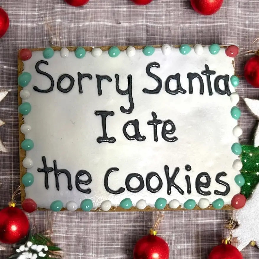 DOG COOKIE SANTA