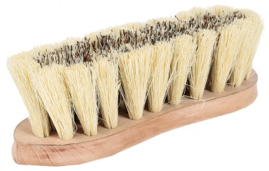 Horze Wood Back Firm Brush with 2-inch Natural Mix Bristles