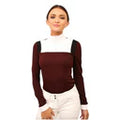 Equisite "Nadine" Show Shirt in Cabernet - Women's Large - Red