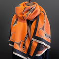 SCARF JUMPER ORANGE