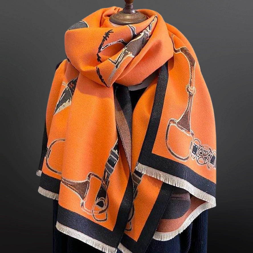 SCARF JUMPER ORANGE