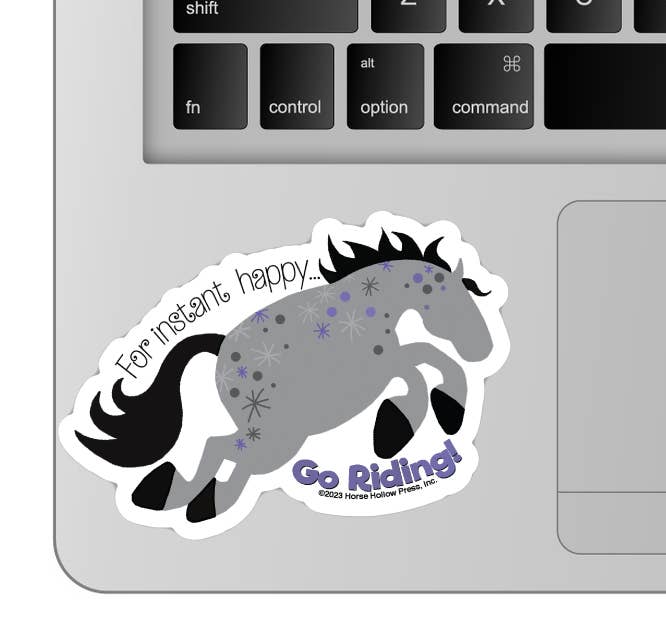 Horse Sticker Waterproof 3" "Instant Happy"