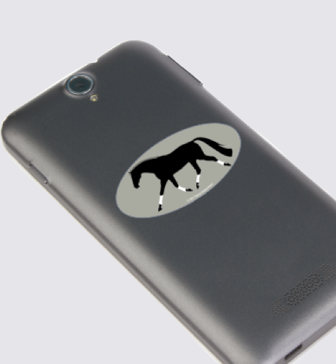 Horse  Laptop, Cell Phone & Helmet Sticker "Rescue, Retain, Ride"