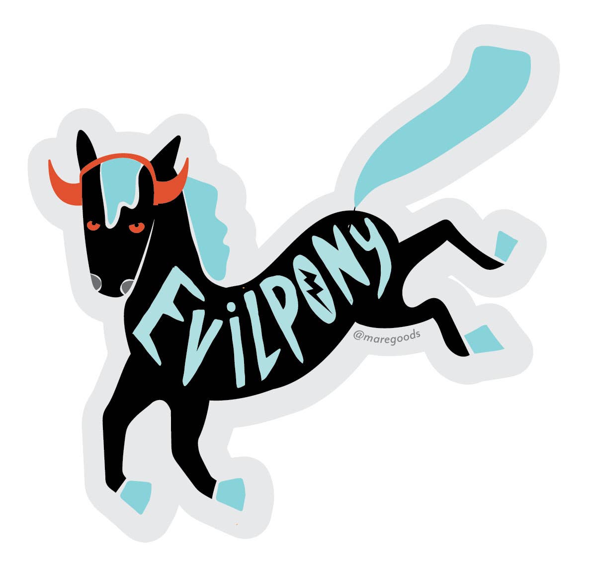 "Evil Pony" Sticker