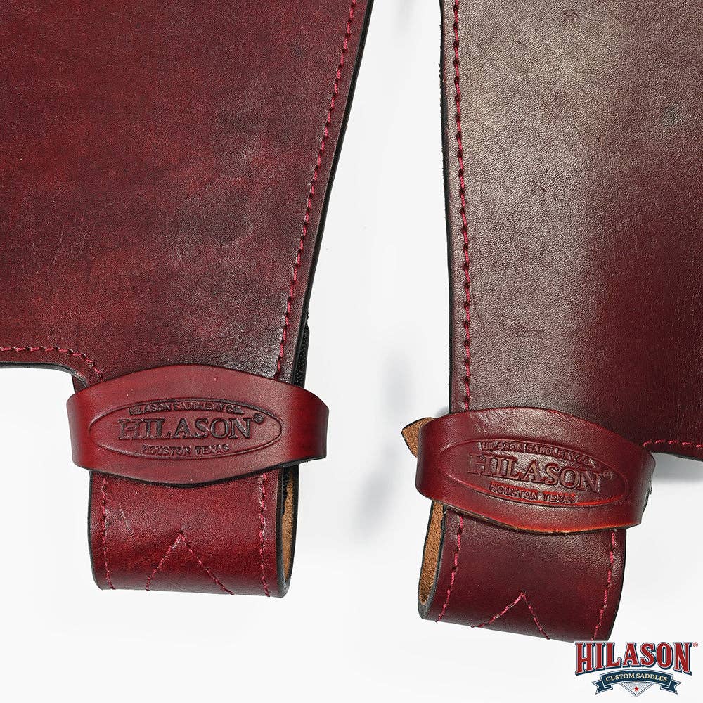 Replacement Saddle Fenders Hilason Leather Youth Pair W/ Hobble Strap
