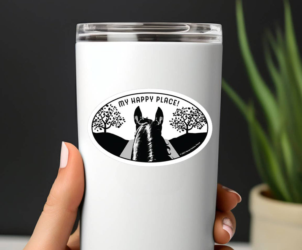 Horse Sticker Waterproof 3" "My Happy Place"