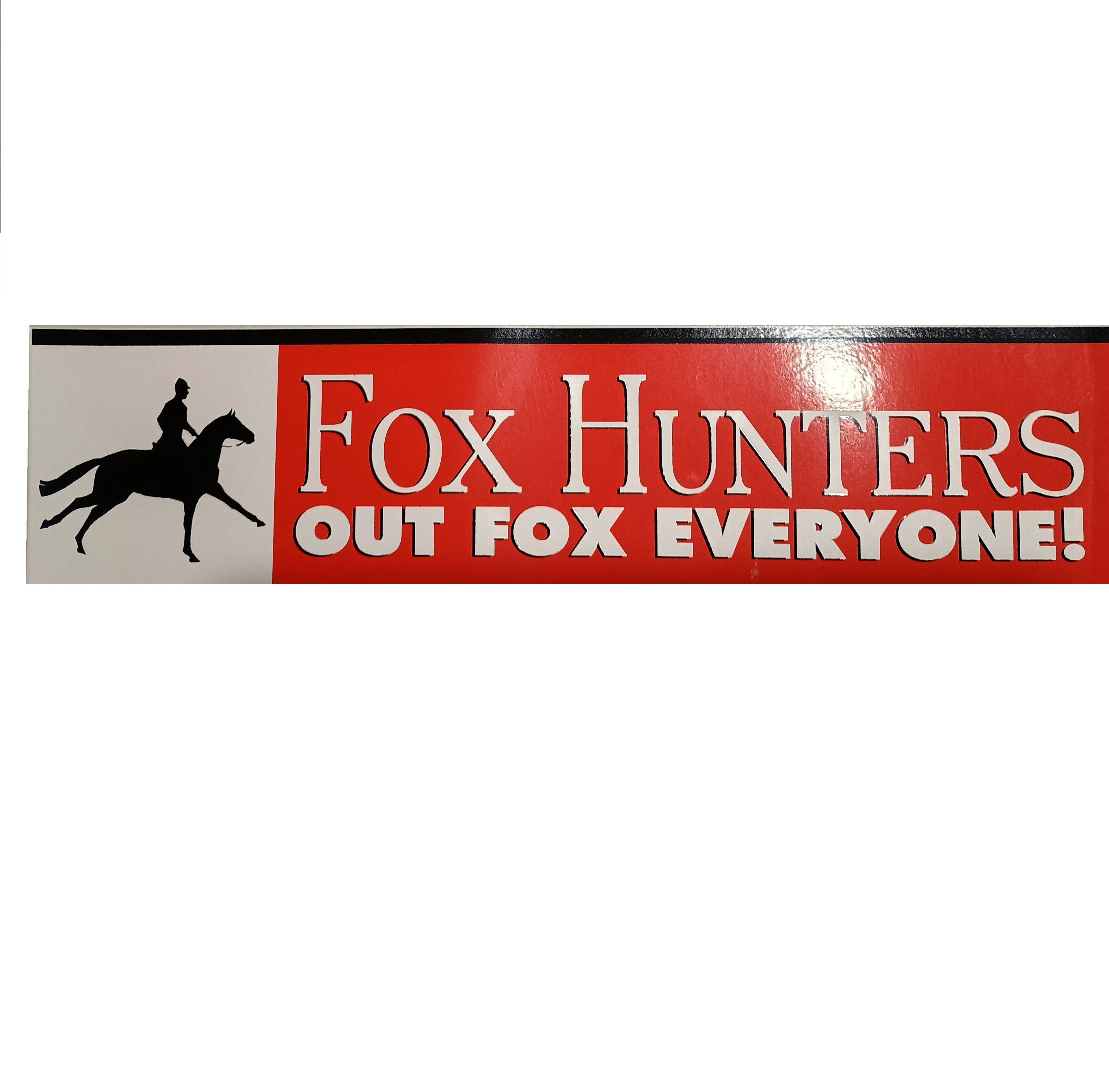 Horse Bumper Sticker "Fox Hunters"