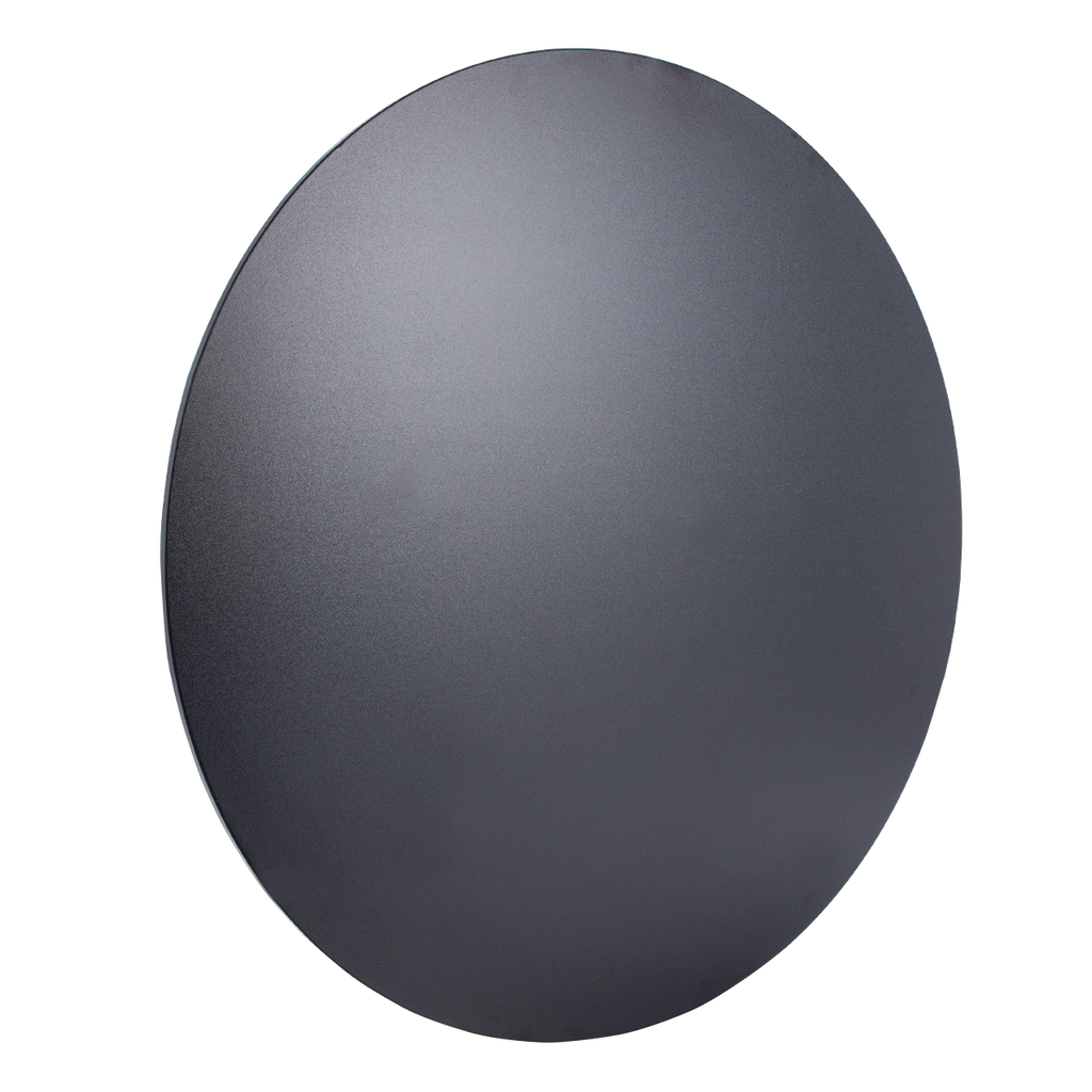 Black Wood Round Clothing Rack Topper