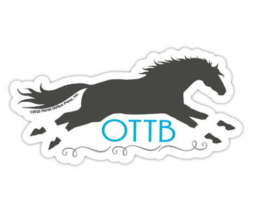 Horse Sticker Waterproof 3" "OTTB"
