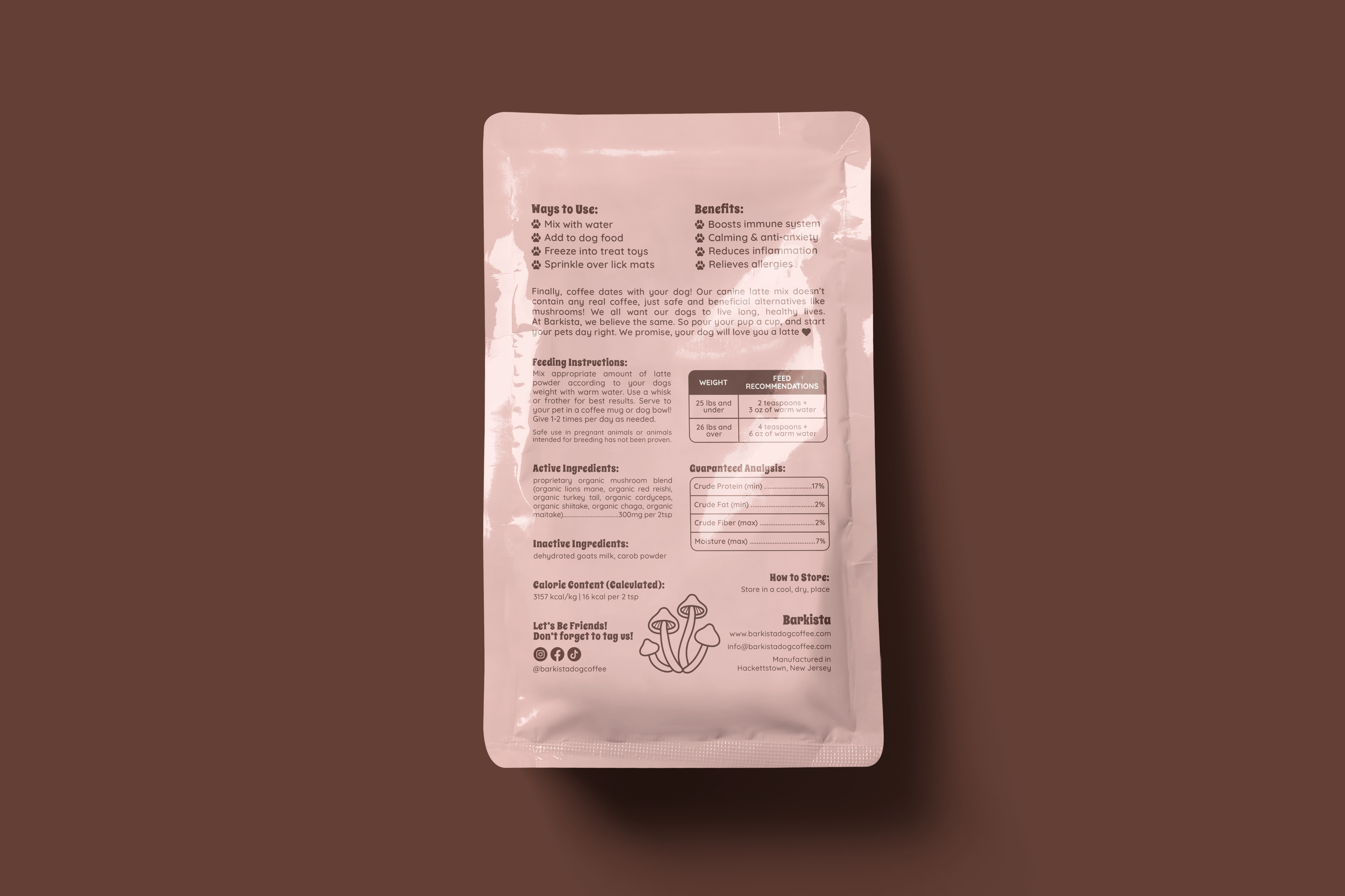 Mocha Latte Instant Dog Coffee