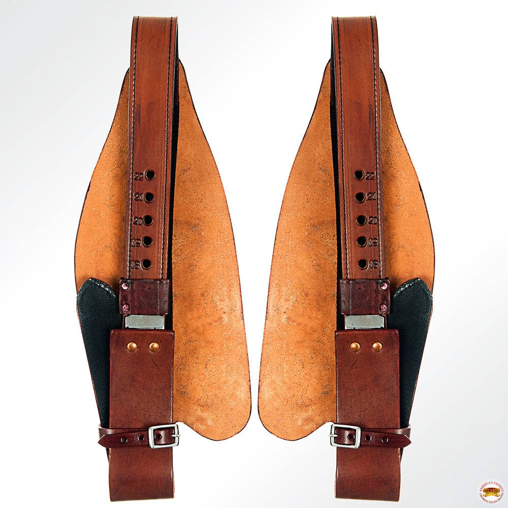 Hilason Leather Saddle Replacement Fender Pair With Hobble Strap Adult