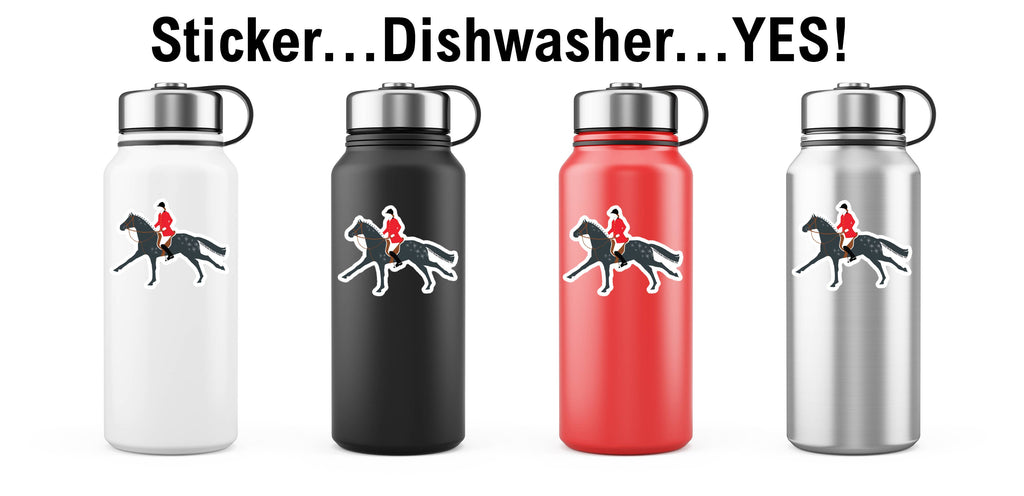 Horse Sticker Waterproof 3" "Fox Hunter"